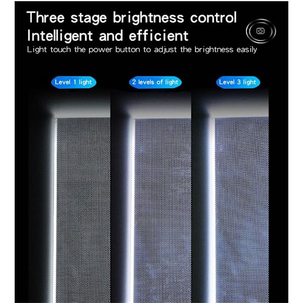 Lysbord A4 LED 3-trinns dimmer Lysbord Tegnebrett Bærbar Diamantmaling White White