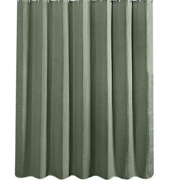 Salviegrøn Bruseforhæng, Stof Bruseforhæng, Vandtæt, 12 Metaløjer {XW} green beans