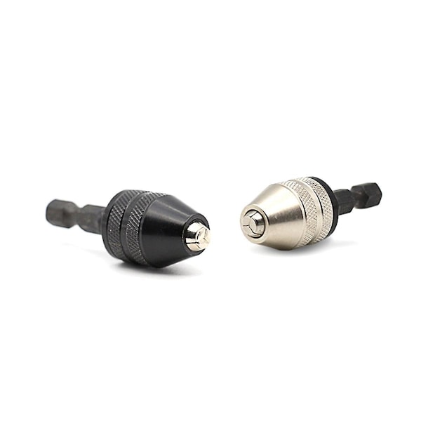 HexDrill Chuck Nyckellös Skruvdragare Slagskruvdragare Adapter Elektrisk Motor Klämma Chuck Fixtur Hex 0.3