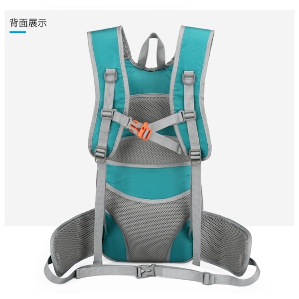 Rygsæk 18L til løb / cykling Sort Turquoise Turquoise