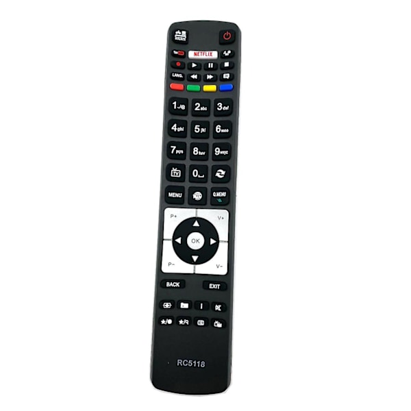 Rc5117 Rc5118 Rc5118f TV-fjärrkontroll för LED LCD 3D HD Intelligent drift Finlux 42flhk242bhcdn Fin32basebk Fin40basebk Fin48smartbk (AM4)