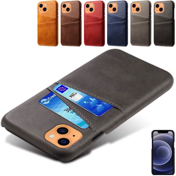 iPhone 13 etui kort - Lysebrun / Beige Light brown / beige iPhone 13