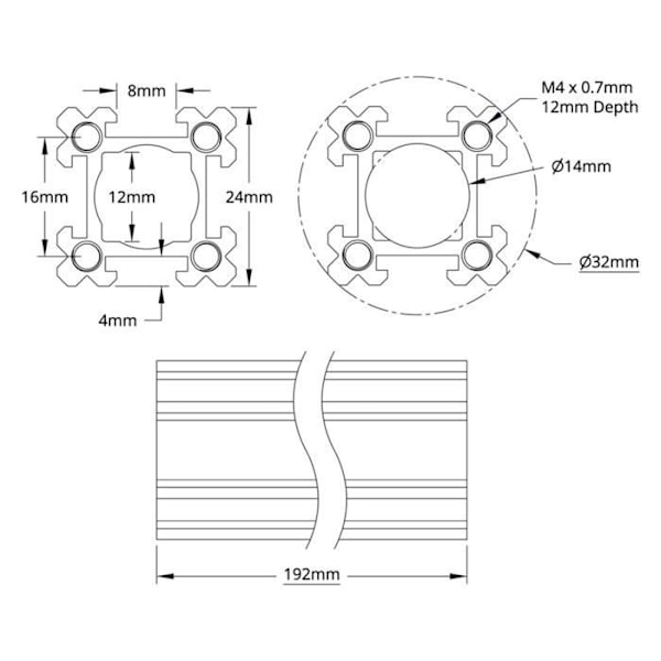 XUY T-spor aluminium ekstruderingsprofil T-spor aluminium ekstruderingsprofil robottilbehør