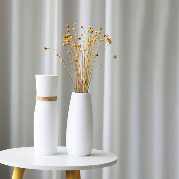 Vita keramikvaser Modern keramisk vas Dekorativ vas för hemmet d9b0 | Fyndiq