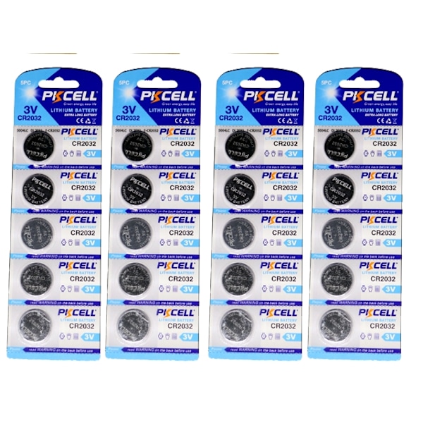 CR2032 20-pak Lithium batterier CR 2032 3V batteri 80