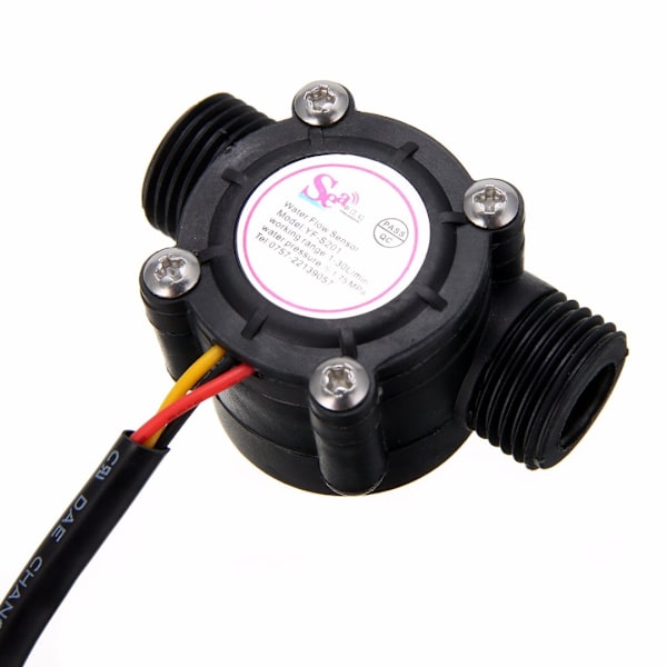 G1/2\" Vattenflödessensor, 1-30L/min 1.75MPa Vattenflöde Hall Effekt Sensor Switch, Flödesmätare, Vattenflödessensor