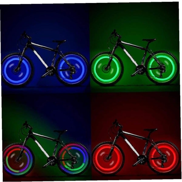 Cykellampor LED-lampor Cykelhjul Cykellampor Ekrarlampor för landsvägscykling (färg)
