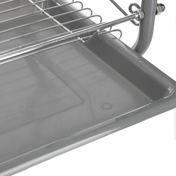 Diskställ i förkromat metall Grey gray