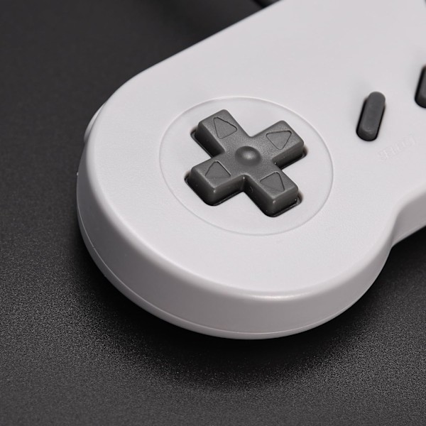 2-pak kablede SNES-spilcontrollere, SNES-controller fuldt kompatibel med original SNES/SFC - [Plug and Play] (flerfarvede knapper) Colorful