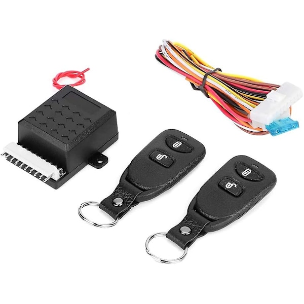 Car Remote Lock, Universal Car Central Alarm System Remote Control Anti-Theft Key Lock Kit