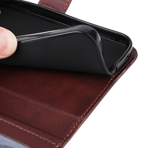 SKALO Xiaomi Redmi 14C Lommebokveske i PU-Lær - Flere Farger Brown Brown