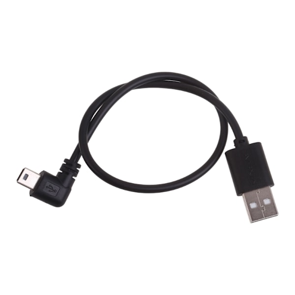 Mini USB B Type 5pin Hann Venstre/Høyre Vinklet 90 Grader til USB2.0 Hann Ladekabel
