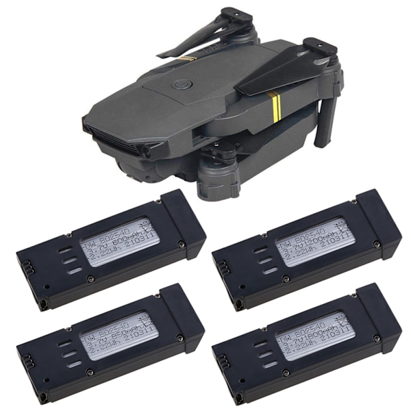3.7V 600mA 800mA 1200mA 1800mA Litium-akku Eachine E58 S168 JY019 JD19 -droneille 0.03 600 mah