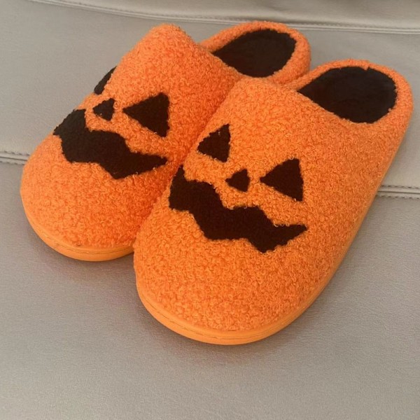 Halloween-tøfler med gresskar 41-42 41-42