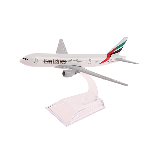 Skala 1:400 Metall Flygplansreplika Emirates Airlines 777 Modell