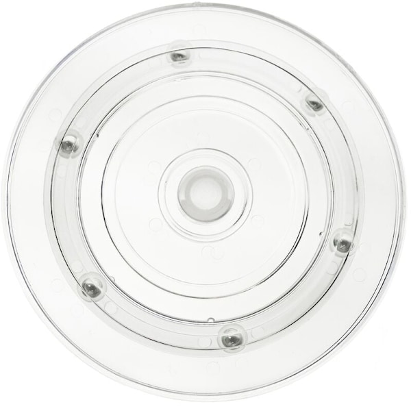 Manuel transparent pladespiller (diameter 150mm og højde 12mm)