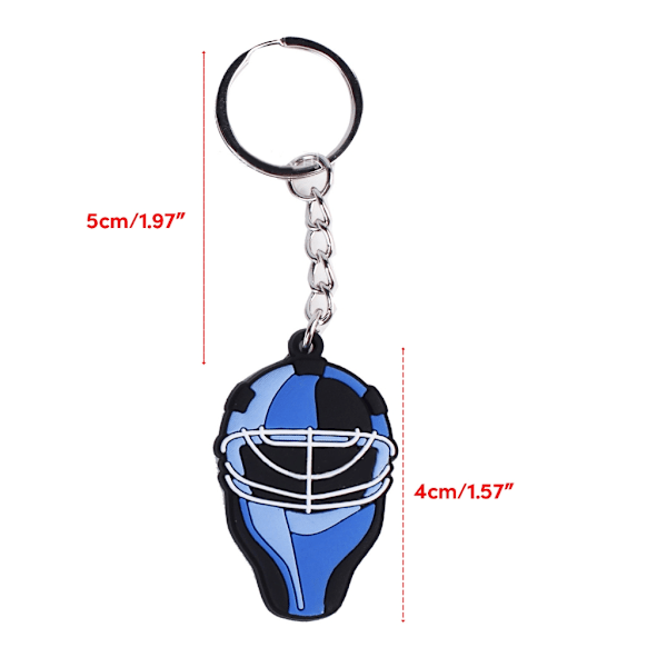 Trendy ishockey nøglering vedhæng, tegneserie vintersport, vedhæng 0.02 6