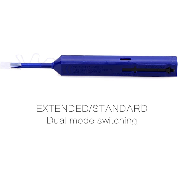 One-Click Fiber Optic Cleaner Connector End-Face Cleaner Pen til LC/MU-stik (Blå)