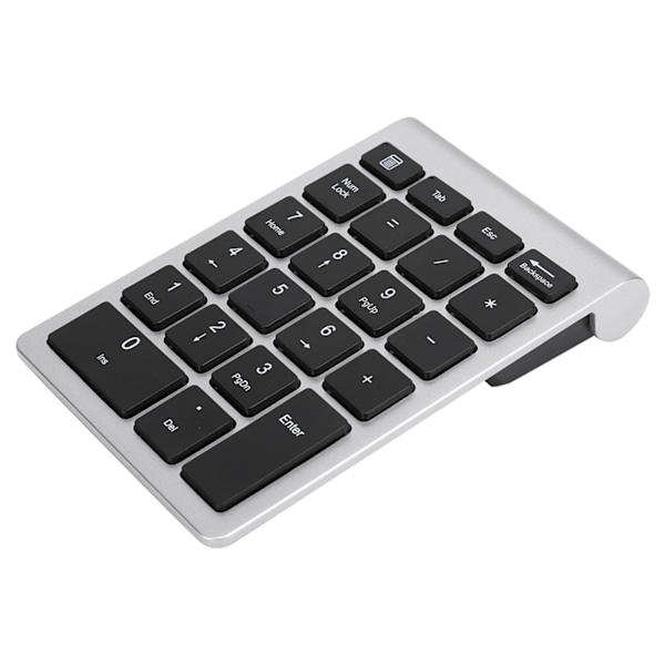 RF304 22-Tasters Numerisk Tastatur USB 2.4G Trådløst Mini Tastatur med Mottaker Sølv Svart
