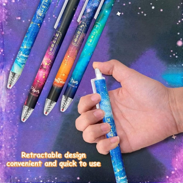 Gel pen Sorte kuglepenne 12 stk.