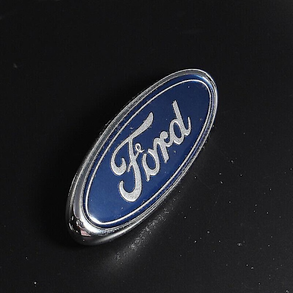 Ford Badge Oval Blå/krom 145x 60mm For/Bag Emblem