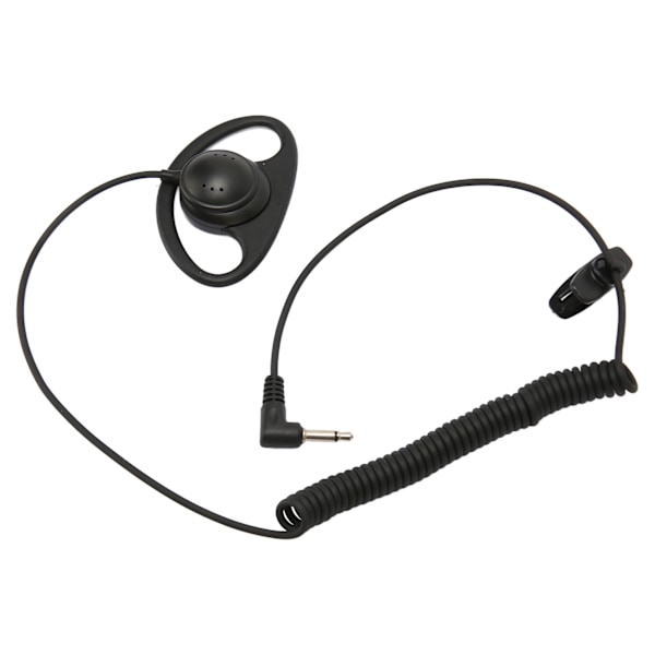 D-formet enkeloppsett 3,5 mm D-formet ørekrok med spiraldesign for mobiltelefoner MP3 MP4