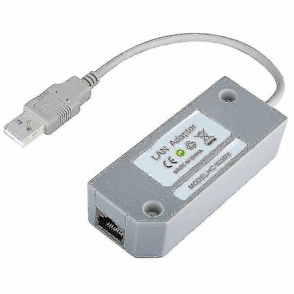 USB Internet LAN Nätverksadapter Kontakt för Nintendo Wii/ Wii U/Switch
