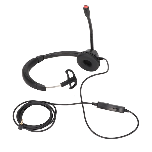 Telefon headset volumjustering mikrofon mute monoaural 2,5 mm business headset for call center telemarketing