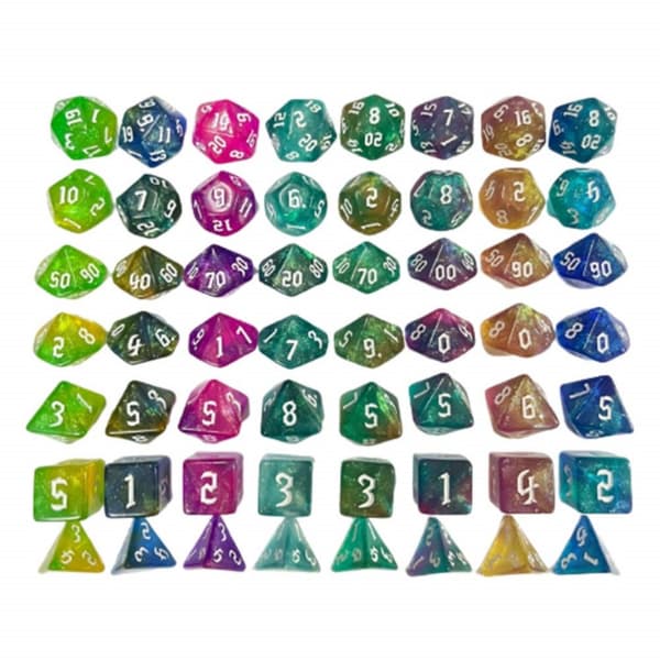 7 st DND Tärningar Mångsidiga Tärningar STIL 6 STIL{yh} Style 6 Style 6