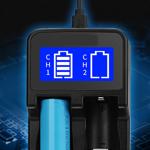 Intelligent USB Batteriladdare LCD-skärm för Li-ion 18650 18500 18490 18350 17670 14500/Ni MH/Ni Cd Laddningslösning