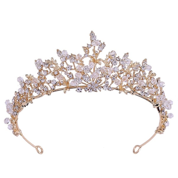 Kristalli Kruunu Strass Tiara HOPEA silver