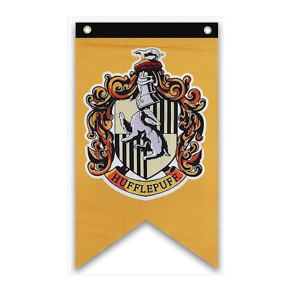 2024, Gryffindor Fødselsdagsfest Tilbehør College Harry Flag Banner Drenge Piger Børn Potter Halloween Dekoration 4stk 75*125 Cm