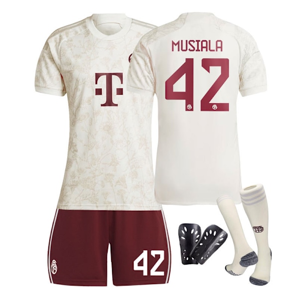 2324 Bayern München andentrøje til børn, studentermodel, træningsdragt til voksne, holduniform, fodbolduniform til mænd og kvinder, uden nummer No number 3XL
