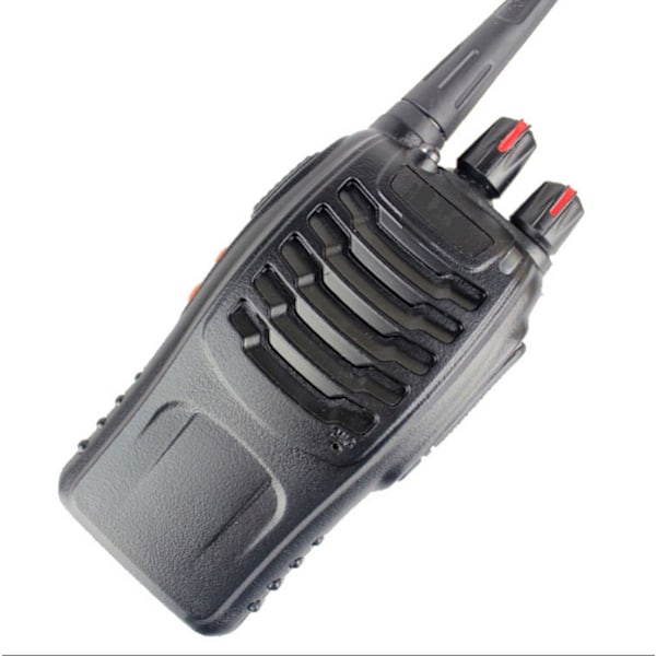 Voksen Walkie Talkie 2-kanals radio genopladelig 16-kanals 2-kanals håndholdt radio med lommelygte Li-Ion batteri og oplader