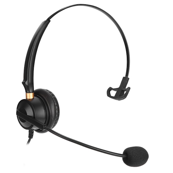 H600-2.5 Telefon Headset 2.5mm Enkeltsidet Kundeservice Hovedtelefon med Støjreducerende Mikrofon