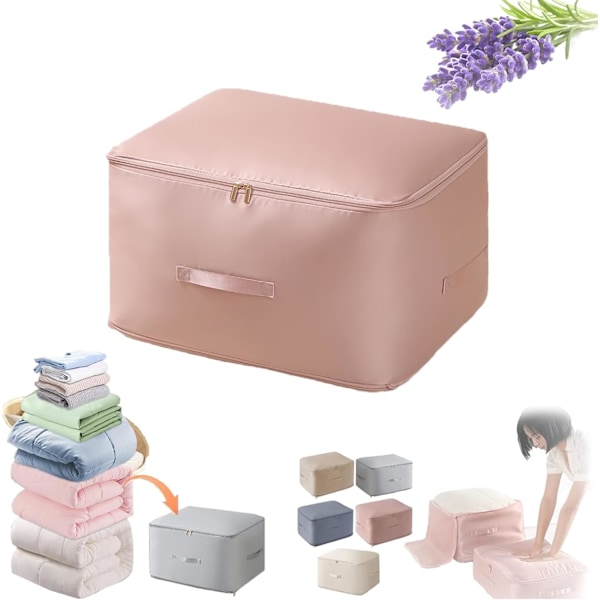 Ultra Pladsbesparende Selvkompression Organizer, Kompressionspakningskuber, Udvidbare Pakningsorganisatorer (pink) pink