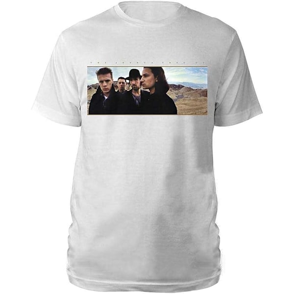 U2 Unisex Voksen Joshua Tree Foto Bagtrykt T-shirt S Hvid Hvid White S