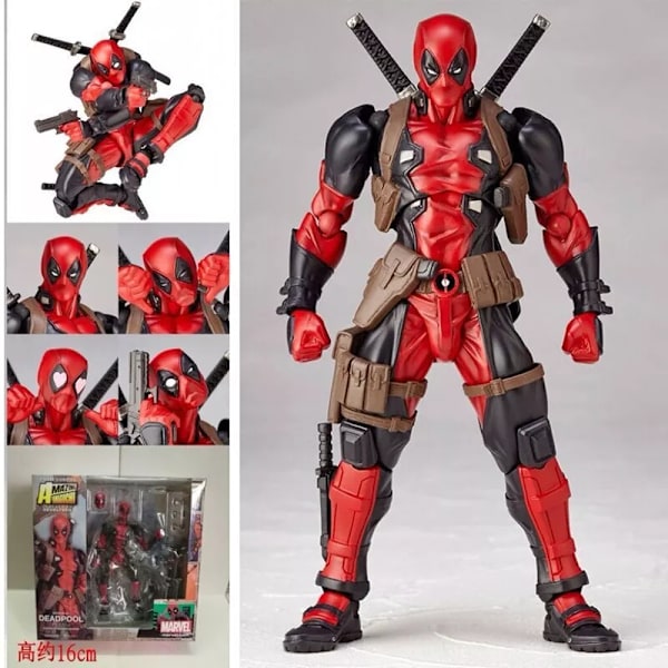 Marvel Legends X-men No. 001 Deadpool Actionfigur Fantastisk Revoltech Kaiyodo Legetøj