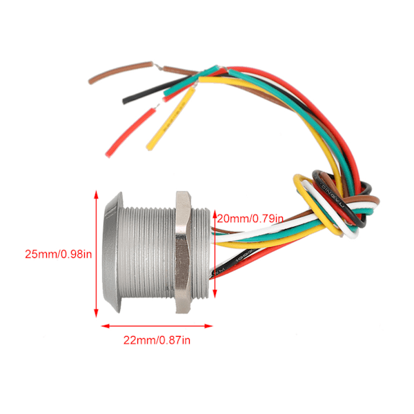 Mini RFID-ohjain, sisäänrakennettu vedenpitävä kulunvalvontalukija Wiegand26/34-liitäntä