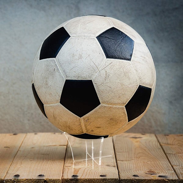 Akrylbollhållare Bollställ Bollfäste Akrylställ Bollhållare Ställ för Basketboll Fotboll Volleyboll Träningsboll Softboll (Transparent)