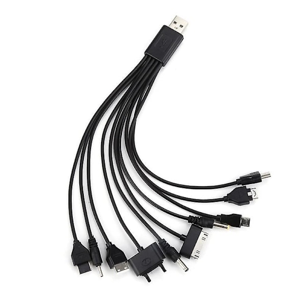 1 stk 10-i-1 Multifunksjonell Lader USB-kabler For Ipod Motorola Nokia Samsung Lg Sony Ericsson Forbrukerelektronikk Datakabler【HY】