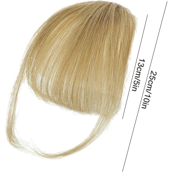 Clip-in hårförlängningar, äkta hår lugg - Fransk lugg Clip-On Air Bangs | Naturlig färg och stilfulla hårförlängningar för en perfekt look Gray gold