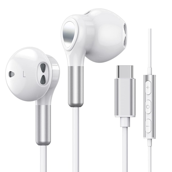 USB C Hodetelefoner for Samsung Galaxy S22 Ultra S21 FE S20 A53 USB C Hodetelefoner med Mikrofon In-ear Hodetelefoner med Kabel Hodetelefoner USB Type C