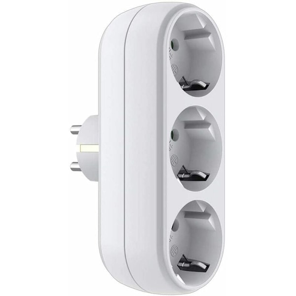 Surface Power Strip 3500W Trådløs stikkontakt Hvid Surface Power Strip Smart Triple Power Strip-Fei Yu