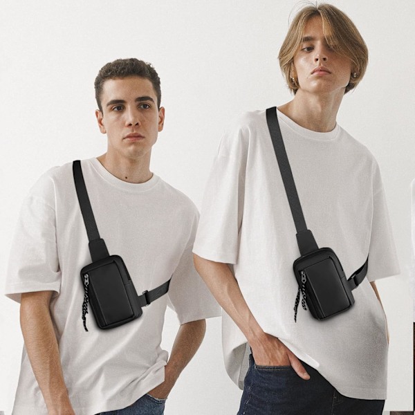 Mini Sling Taske - Mænd Kvinder Lille Vandtæt Crossbody Casual Telefon Brysttaske til Vandring