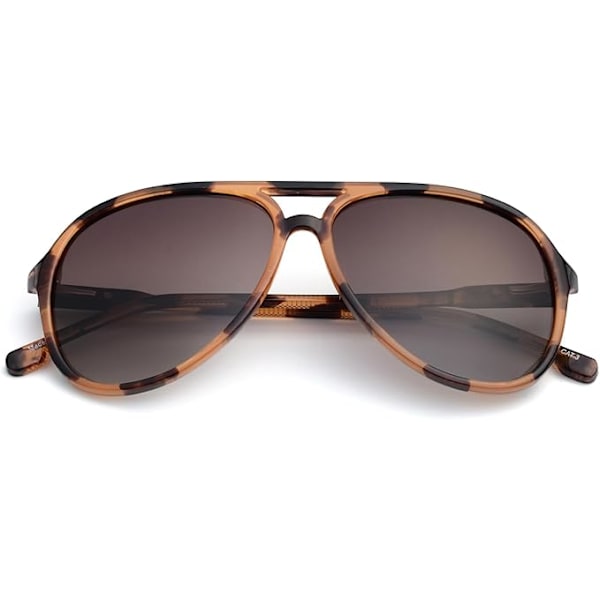Klassiske Polariserende Aviator Solbriller til Kvinder og Mænd Retro Dobbeltbro Aviator