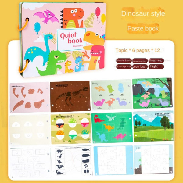 Poke Art DIY-leksaker Pedagogisk målning Klistermärke BOK 3 dekalbok 3