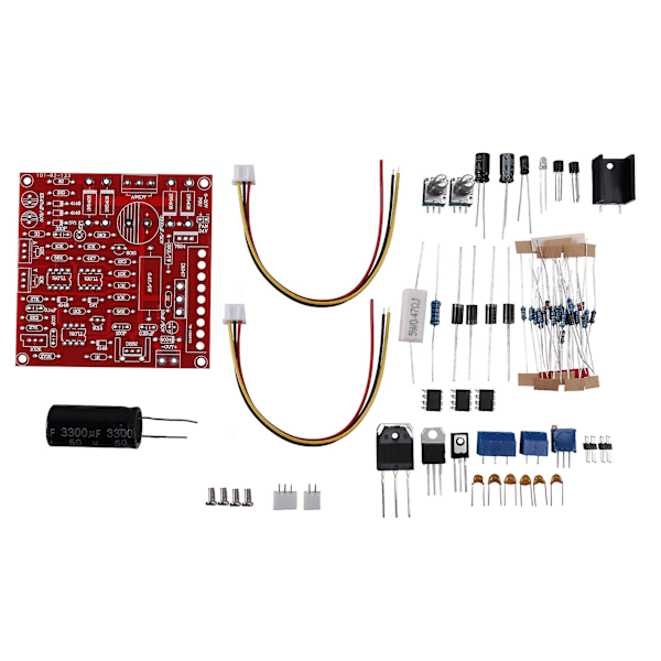 0-30v 2ma-3a Justerbar DC Reguleret Strøm DIY Kit Board med Skjold