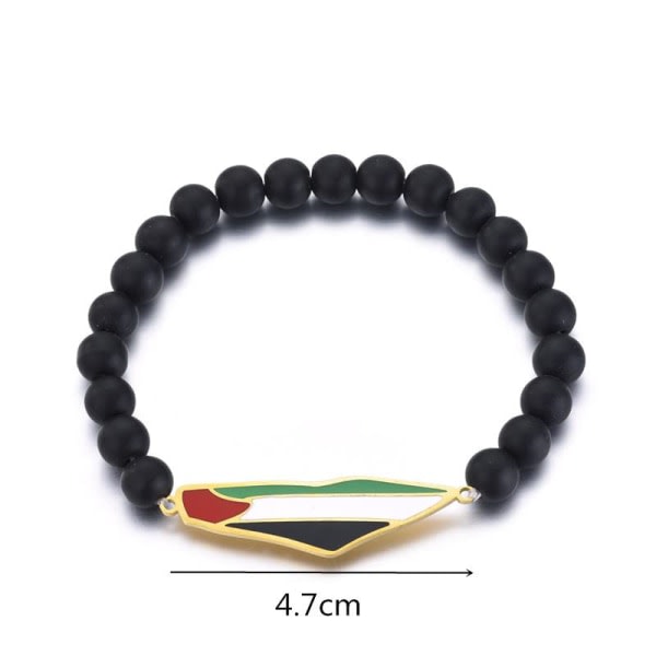 Palestina armband, Palestina, flagga, elastiskt armband Guld