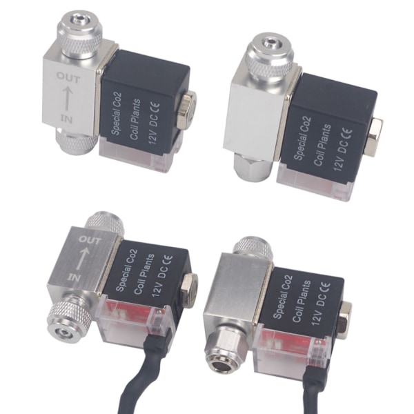 AC100-240V Enkel/Dobbel Hode Akvarium CO2 Solenoidventiler Regulator Lav Temperatur Fisk Tank Elektriske Solenoidventiler EU Plugg EU plug Double